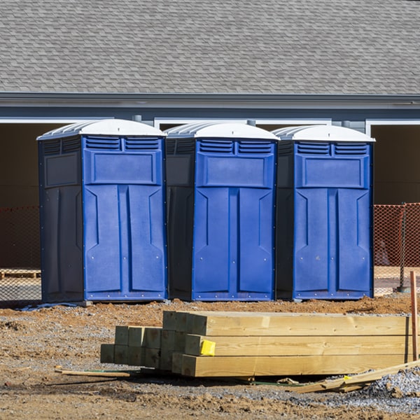 what is the maximum capacity for a single porta potty in Almo